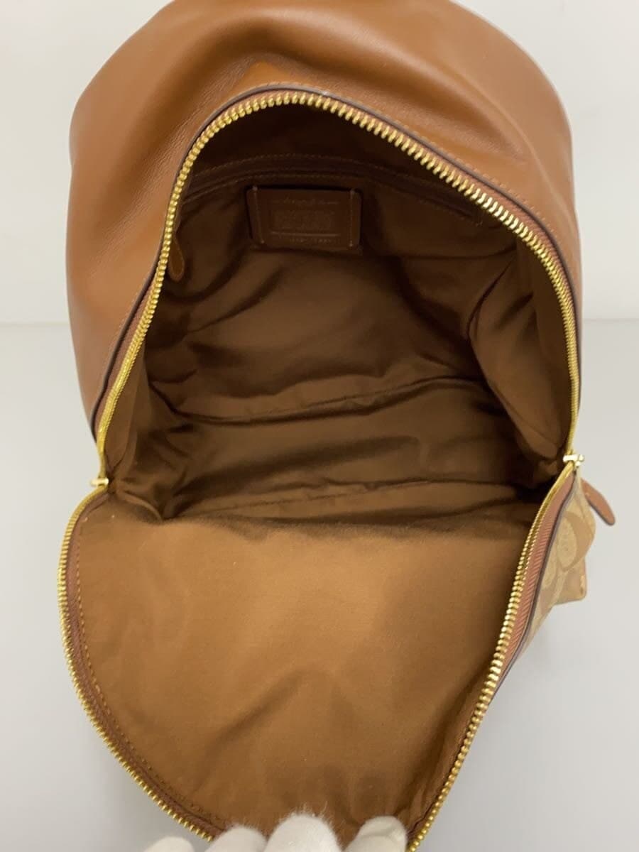 COACH Medium Charlie Backpack_Signature PVC BEG Monogram 6