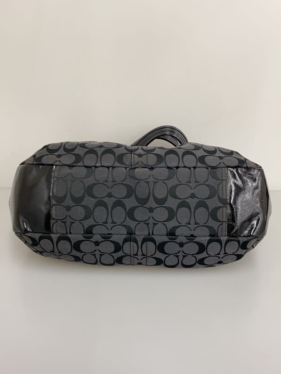 COACH Pleated Frame Satchel_Ergo _Signature Canvas BLK Monogram 4