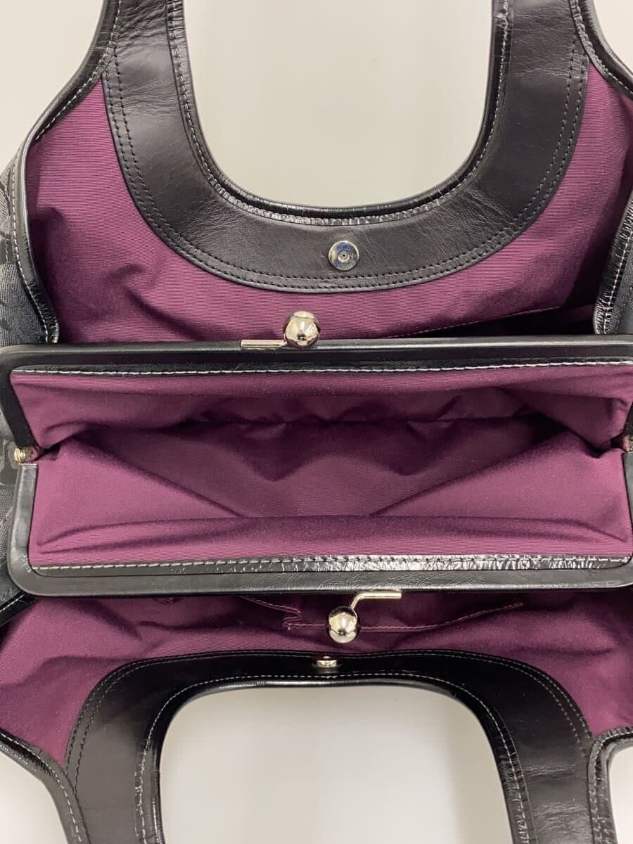 COACH Pleated Frame Satchel_Ergo _Signature Canvas BLK Monogram 6