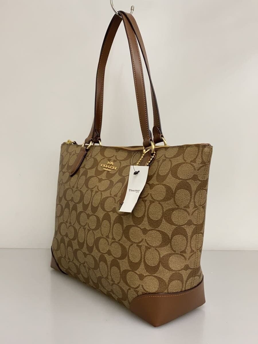 COACH Tote Bag_Signature PVC KHK Monogram 2