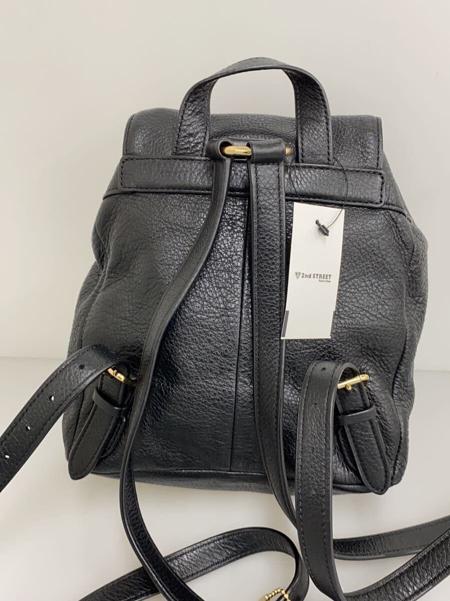 COACH Backpack_All Leather Leather BLK 3