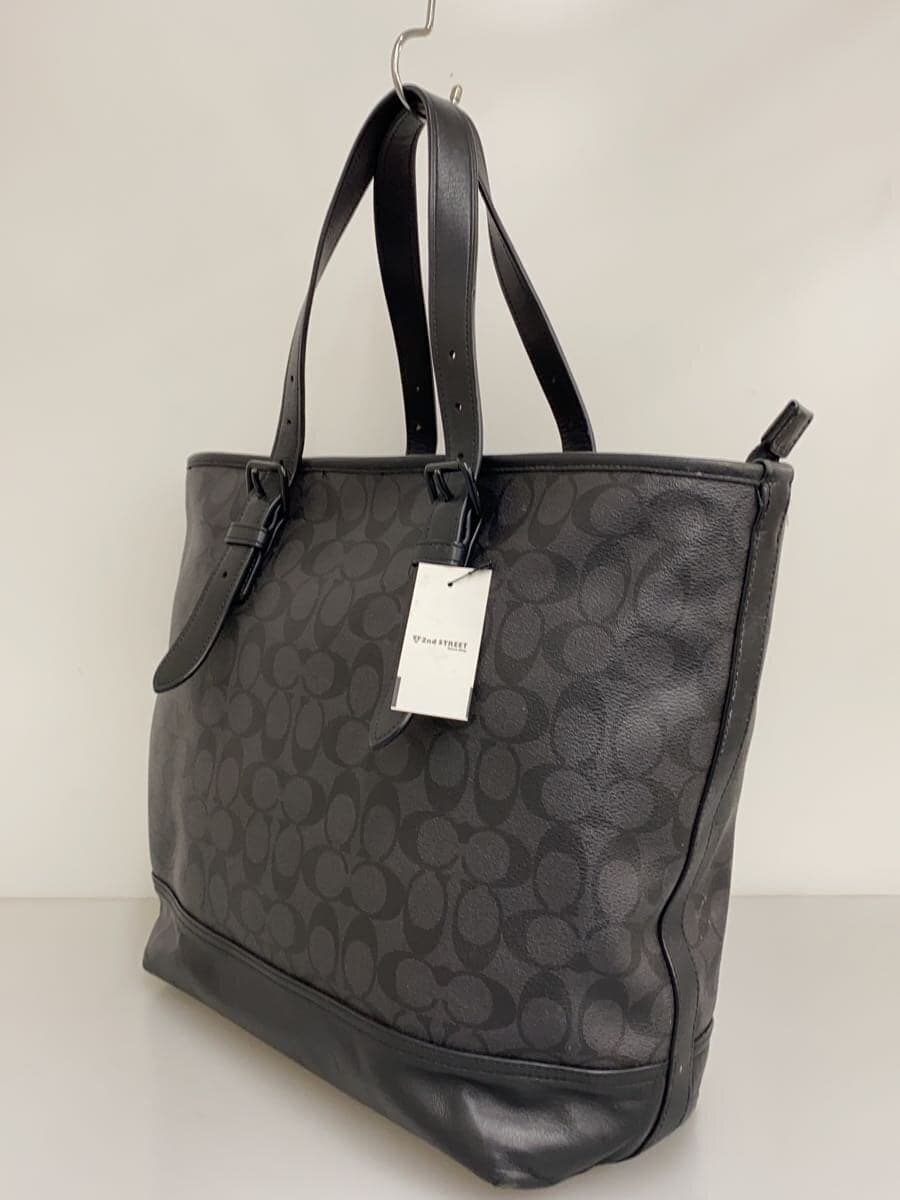 COACH Tote Bag BLK All Over Pattern F57566 2