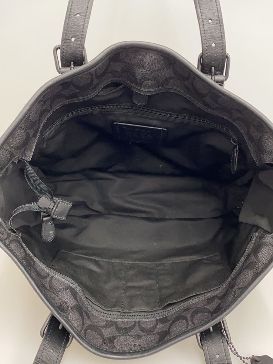 COACH Tote Bag BLK All Over Pattern F57566 6