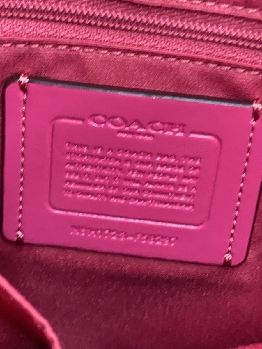 COACH Shoulder Bag PVC PNK Monogram F58297 5