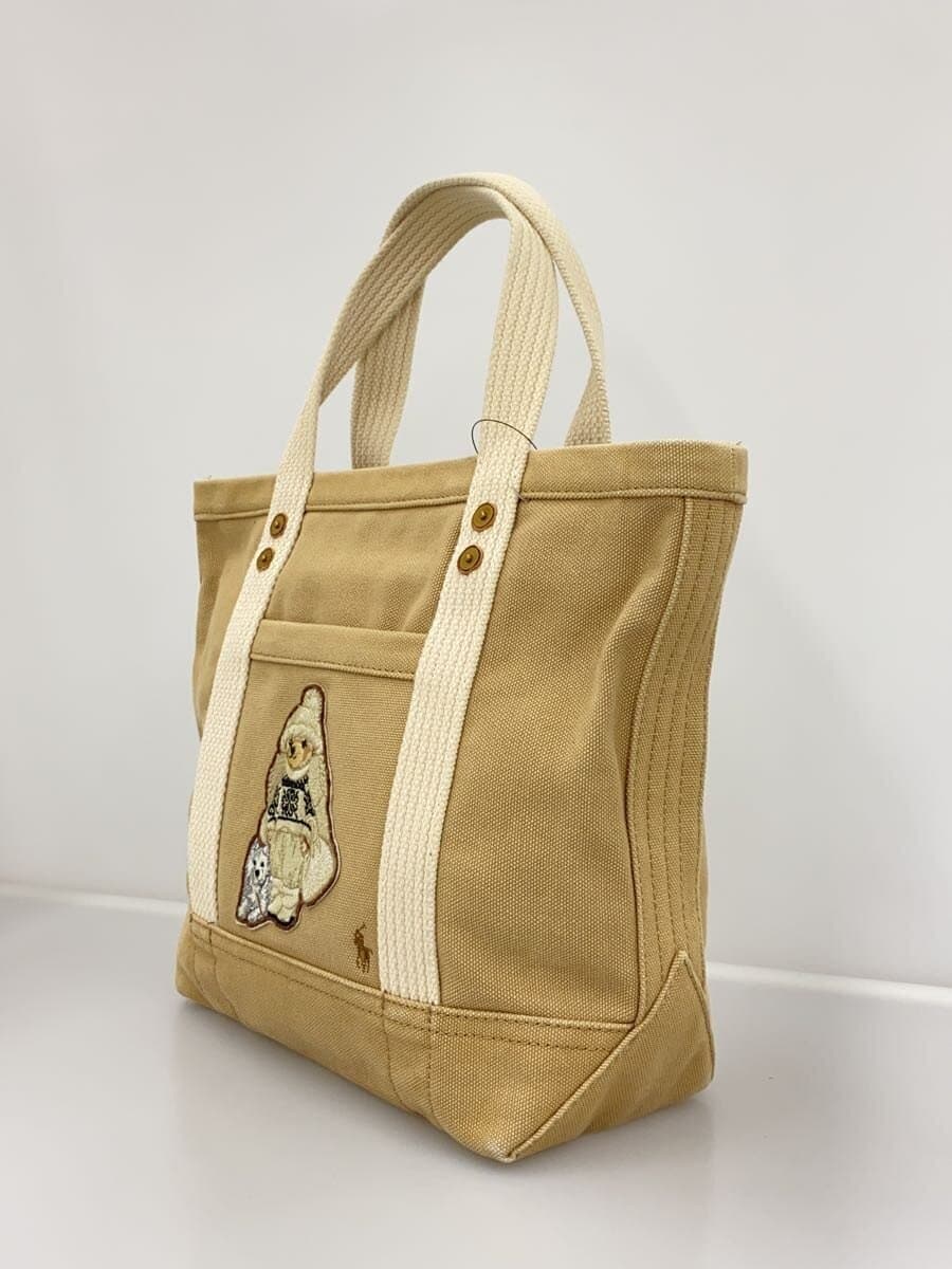 POLO RALPH LAUREN Handbag Canvas BEG 2