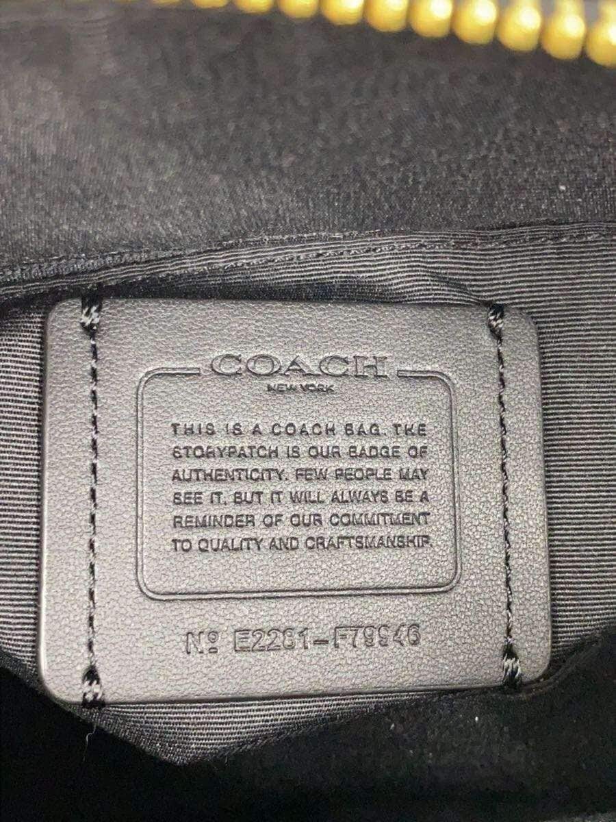 COACH Shoulder Bag Leather BLK F79946 5