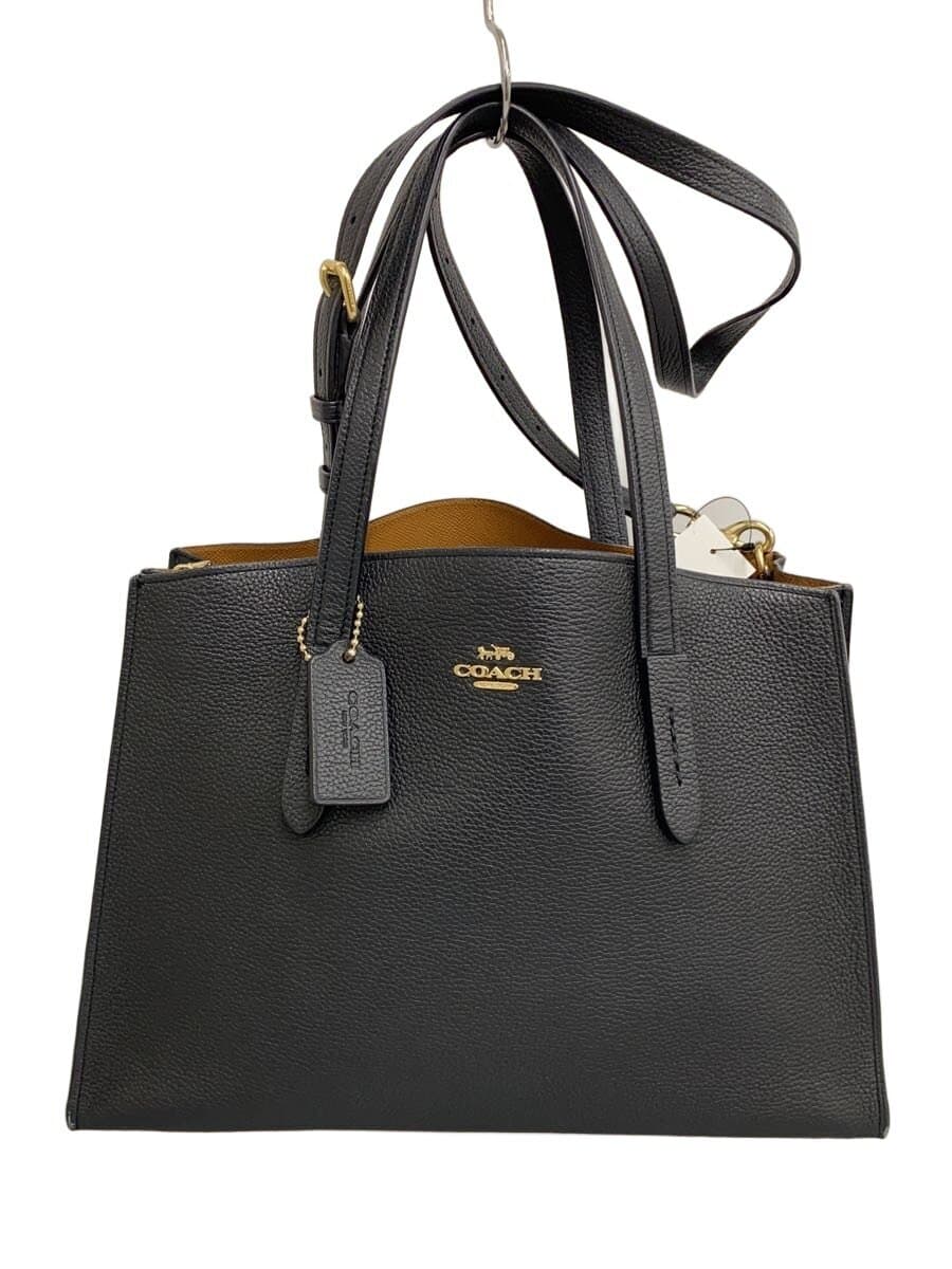 COACH Tote Bag_All Leather Cowhide BLK
