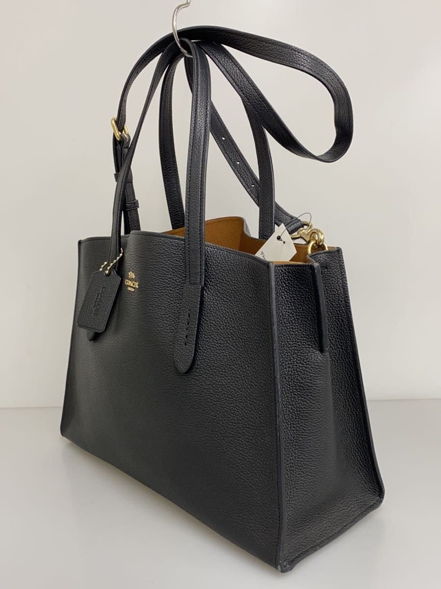 COACH Tote Bag_All Leather Cowhide BLK 2