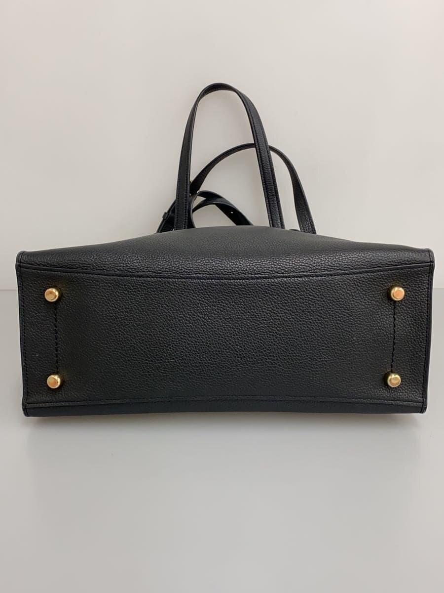 COACH Tote Bag_All Leather Cowhide BLK 4