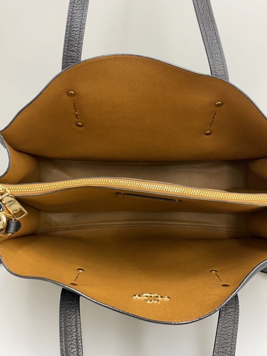 COACH Tote Bag_All Leather Cowhide BLK 6