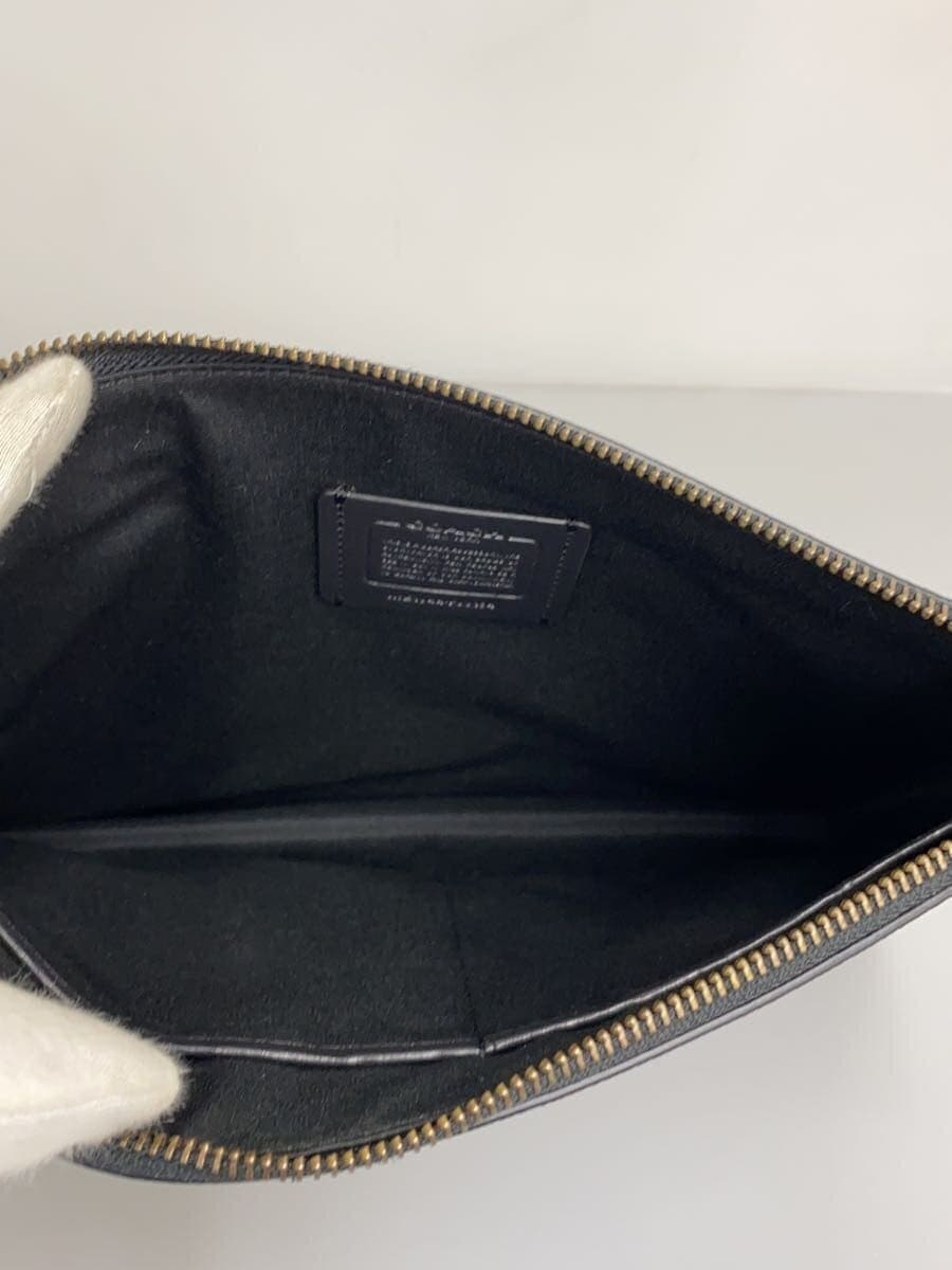 COACH Second Bag Leather BLK Solid F68154 6