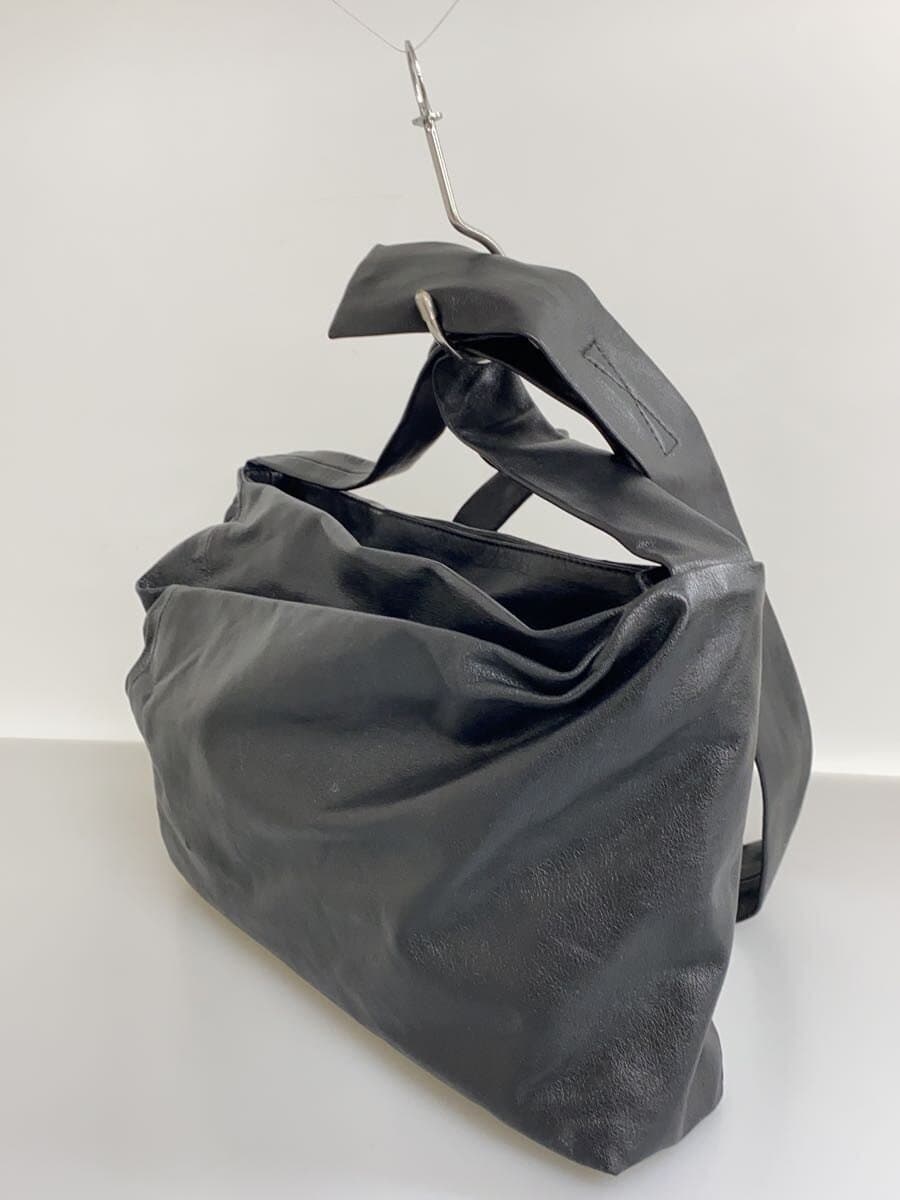 discord Shoulder Bag Leather BLK Solid da-i77-791 2