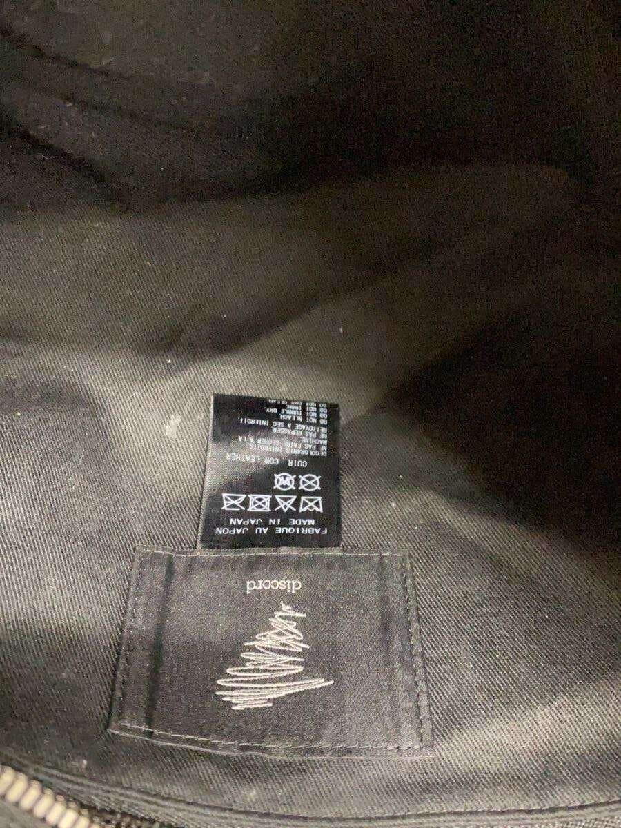 discord Shoulder Bag Leather BLK Solid da-i77-791 6