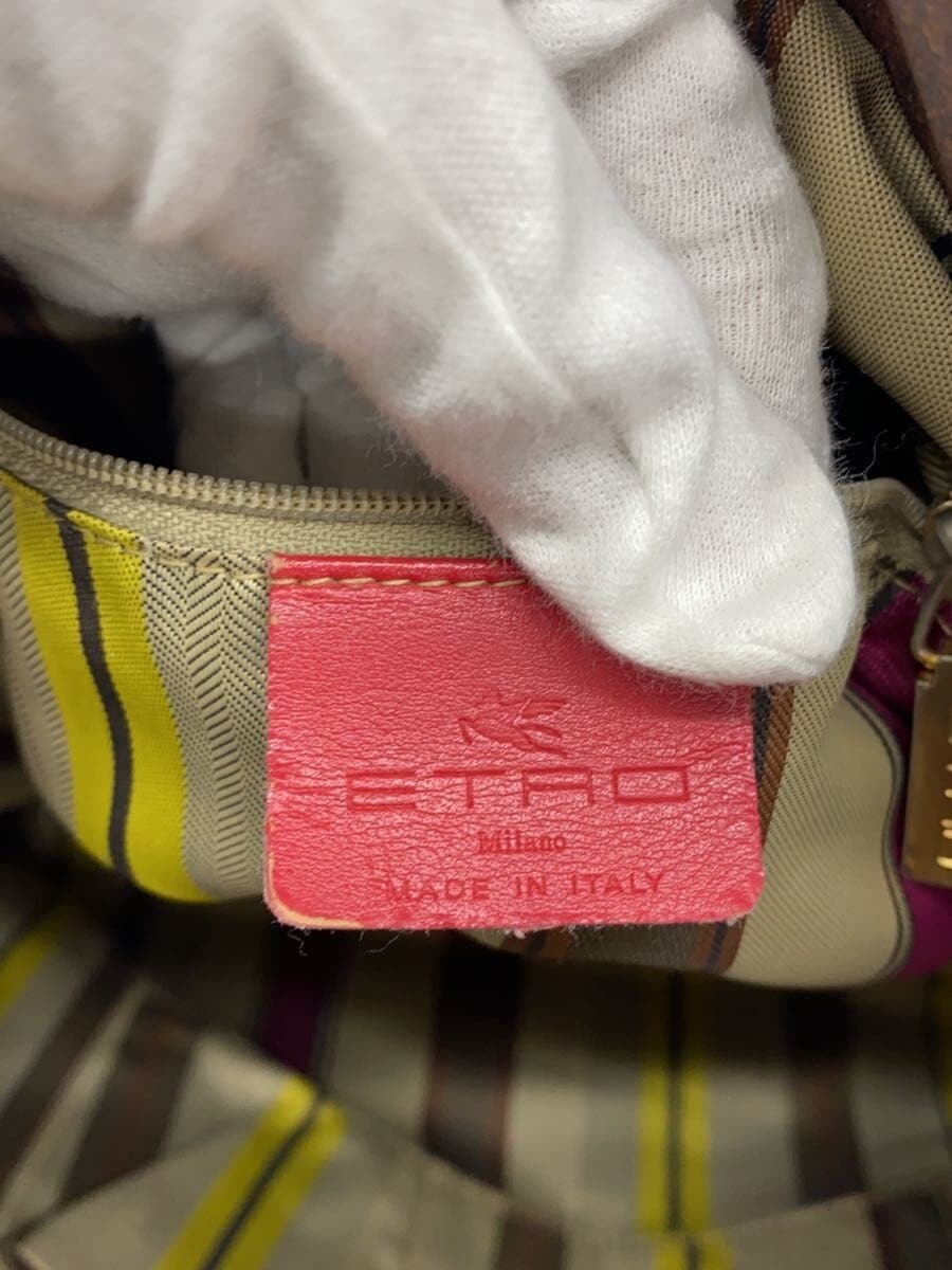 ETRO2-Way Shoulder Bag BRW Paisley Brown 5