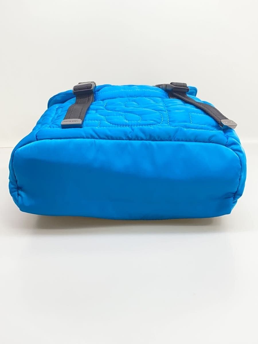 DIESEL Quilted Backpack Nylon BLU④ 4