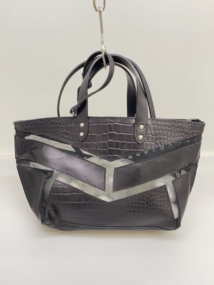 DIESEL2-Way Mesh Studs Tote Bag BLK 3