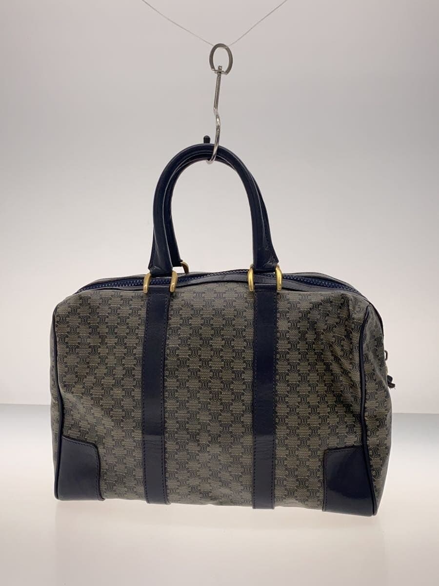 CELINE Triomphe Hardware OLD Handbag PVC NVY All Over Pattern 3