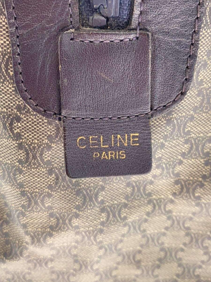CELINE Triomphe Hardware OLD Handbag PVC NVY All Over Pattern 5