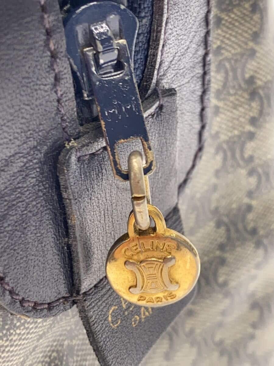 CELINE Triomphe Hardware OLD Handbag PVC NVY All Over Pattern 8