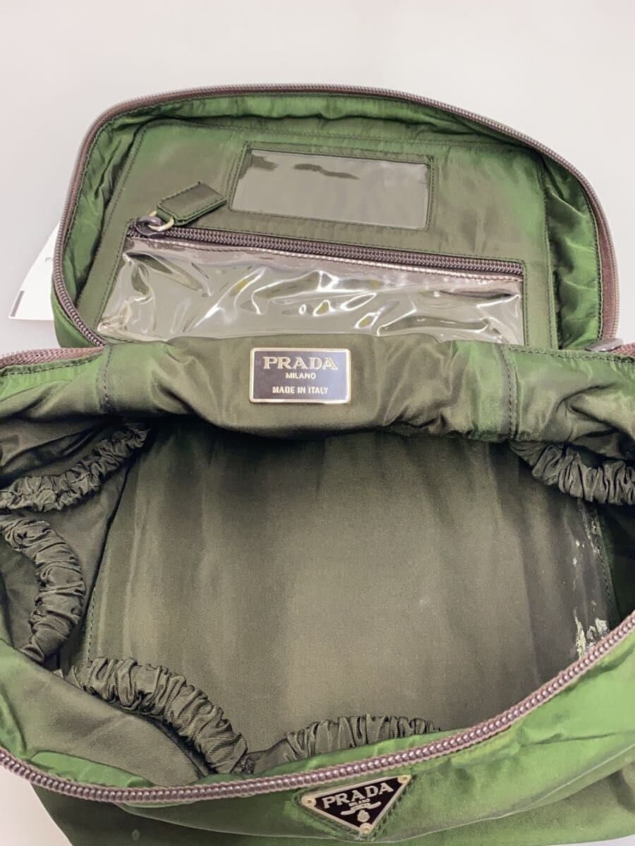 PRADA Vanity Pouch Nylon KHK 6