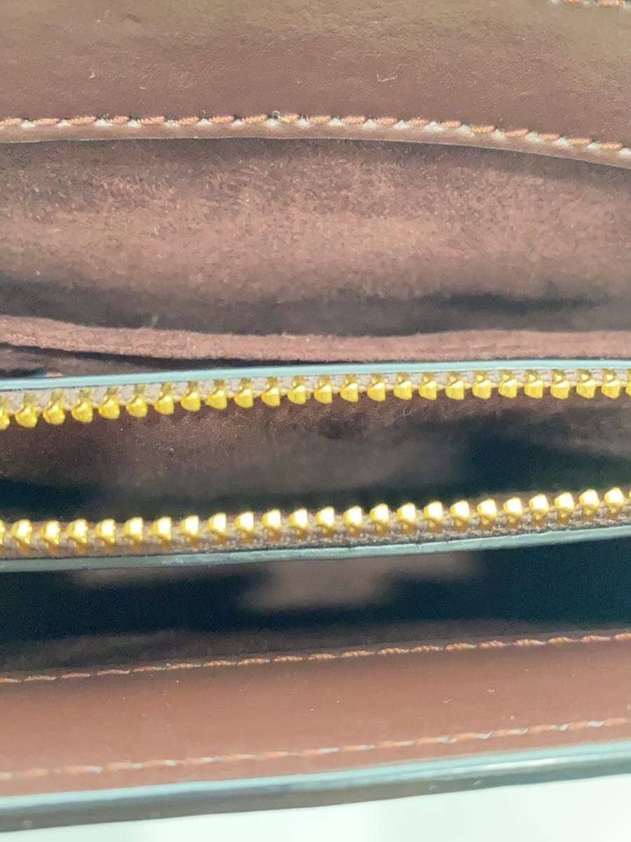 COACH Shoulder Bag Leather BRW All Over Pattern 76620 6