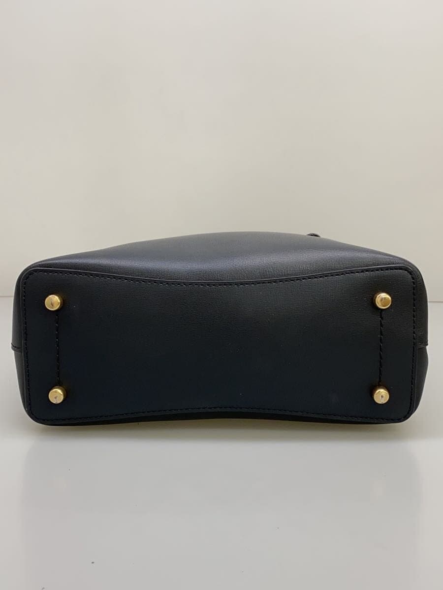 COACH Tote Bag Leather BLK f73277 Black 4