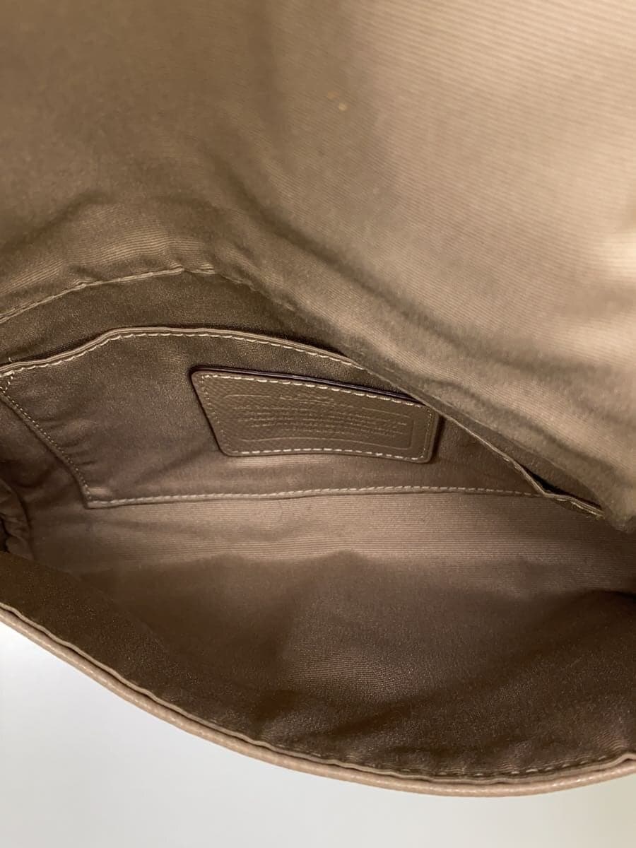 COACH Shoulder Bag_All Leather Leather BEG Beige 6