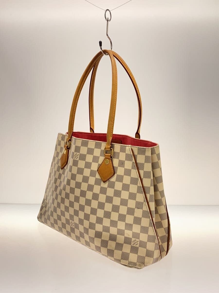 LOUIS VUITTON Calvi _Damier Azur PVC WHT White 2