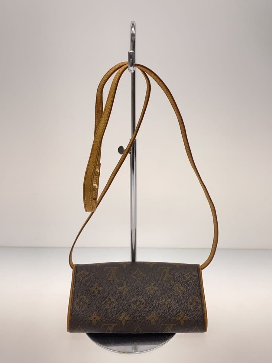 LOUIS VUITTON Pochette Twin PM_Monogram Canvas PVC BRW Brown 3