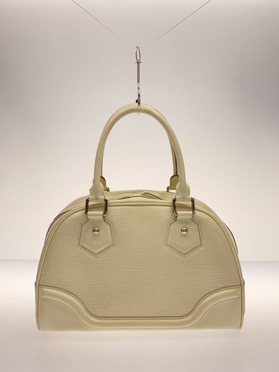 LOUIS VUITTON Bo Ring Montaigne PM_Epi Leather WHT White 3