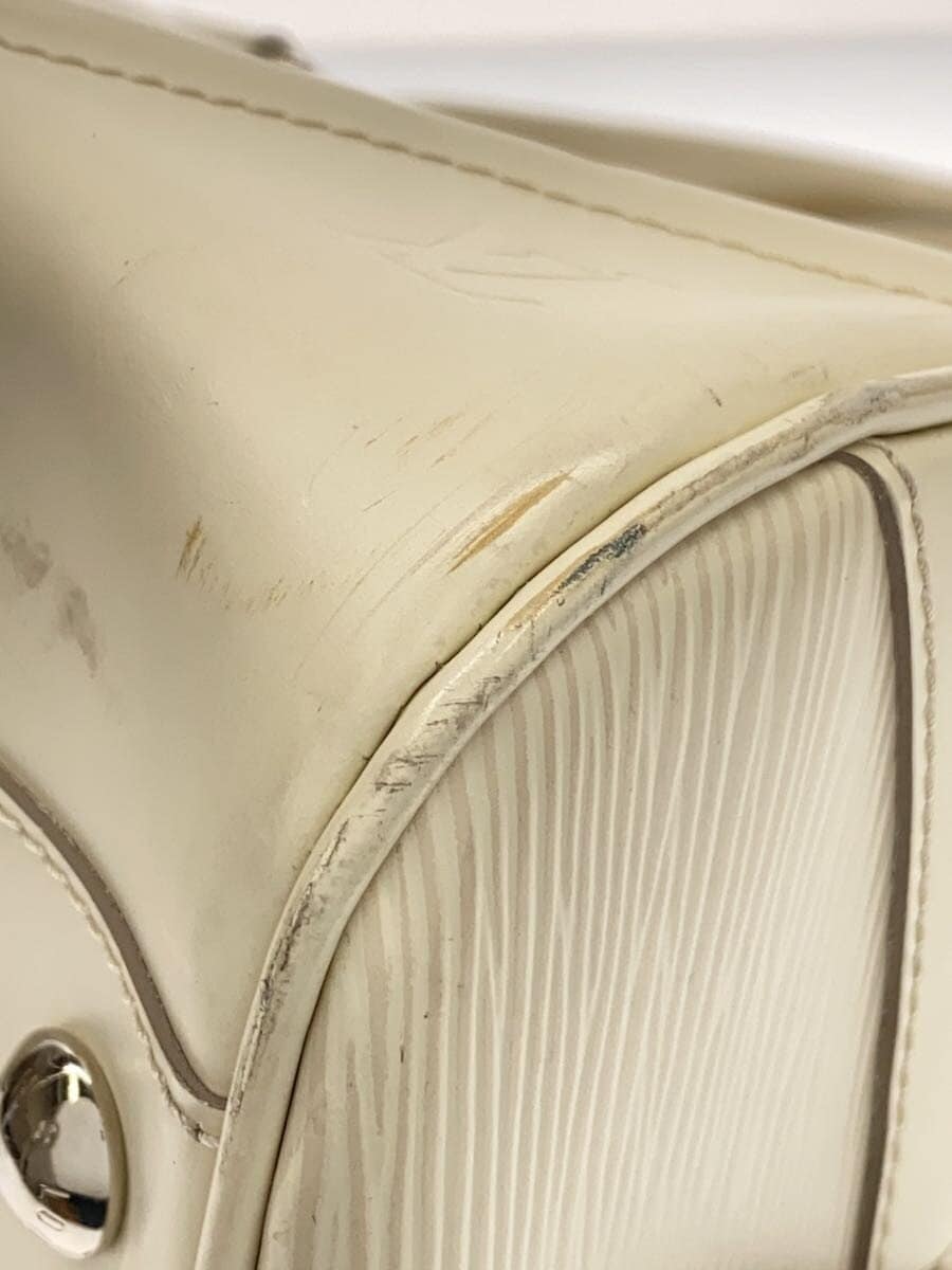 LOUIS VUITTON Bo Ring Montaigne PM_Epi Leather WHT White 7