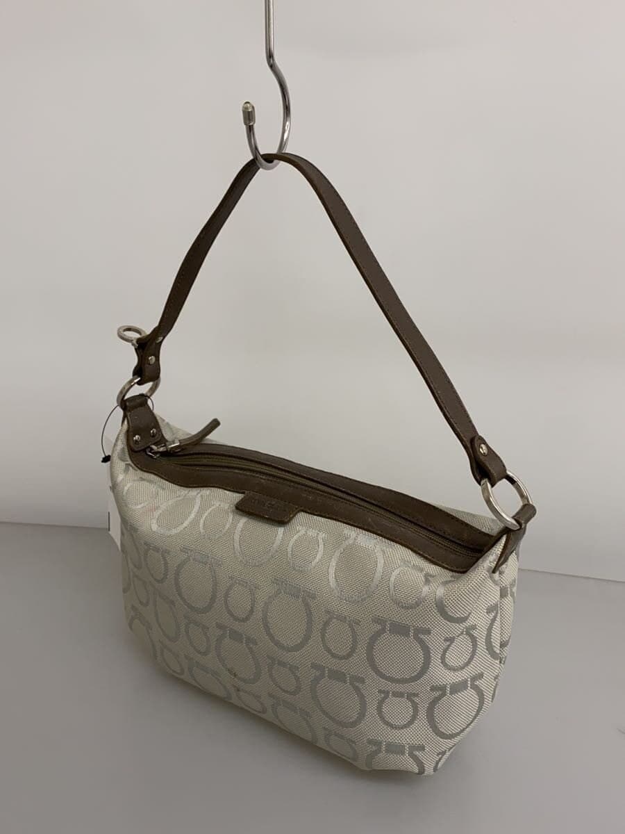 Salvatore Ferragamo accessory pouch handbag canvas GRY all-over pattern gray 2