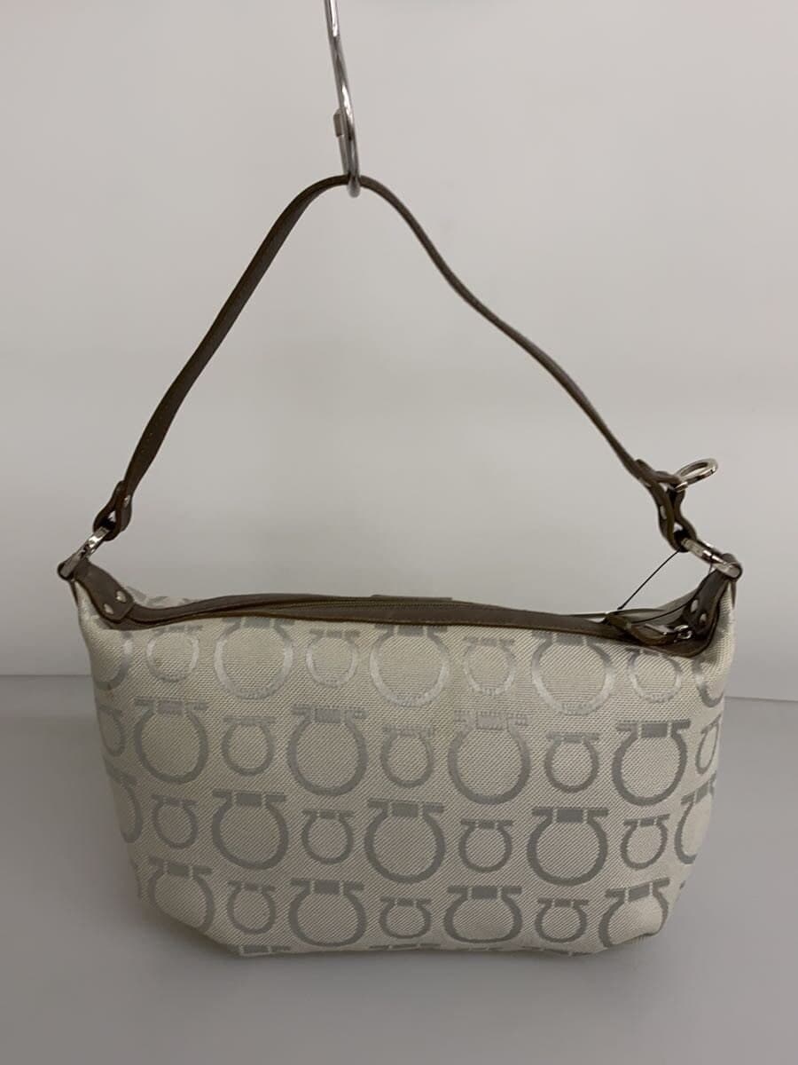 Salvatore Ferragamo accessory pouch handbag canvas GRY all-over pattern gray 3