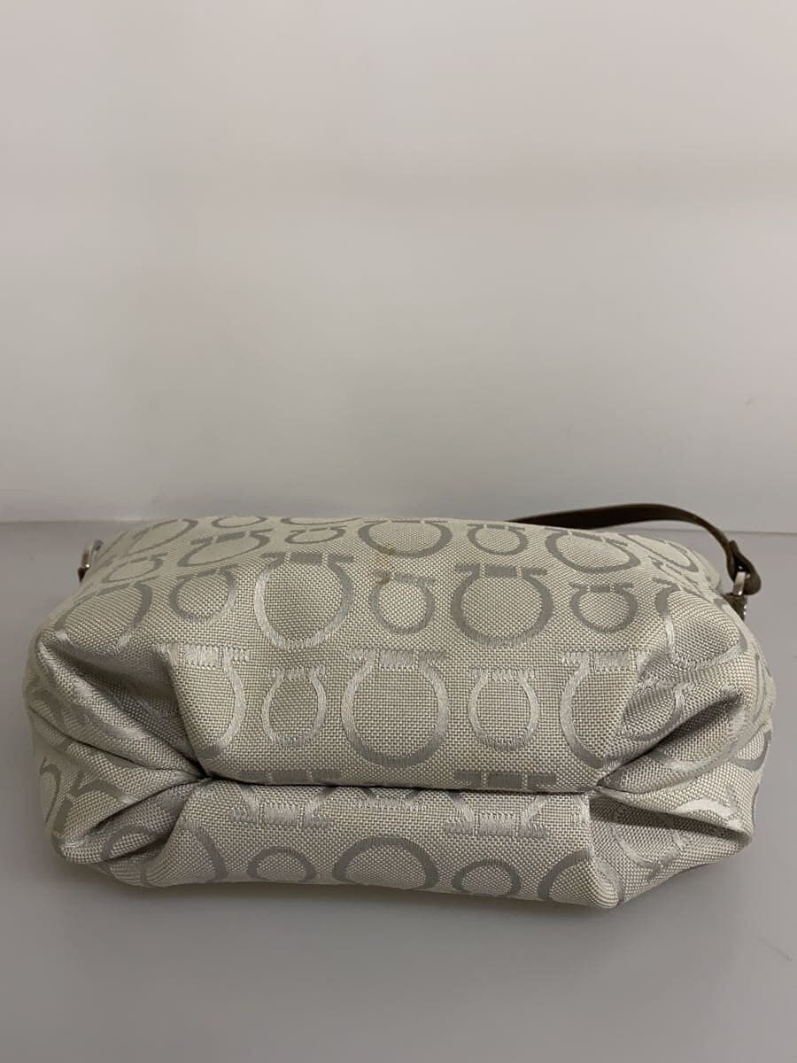 Salvatore Ferragamo accessory pouch handbag canvas GRY all-over pattern gray 4