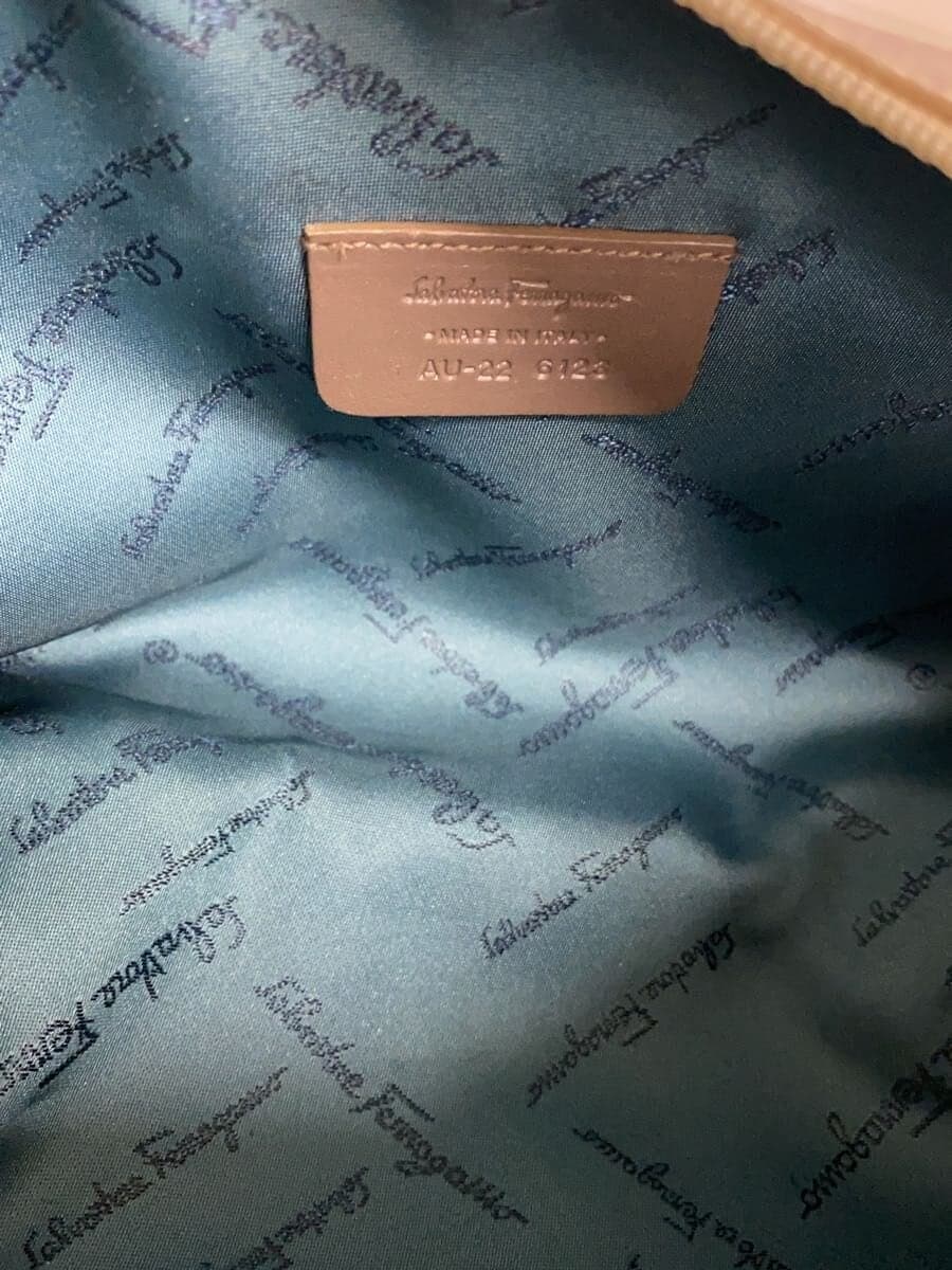 Salvatore Ferragamo accessory pouch handbag canvas GRY all-over pattern gray 6