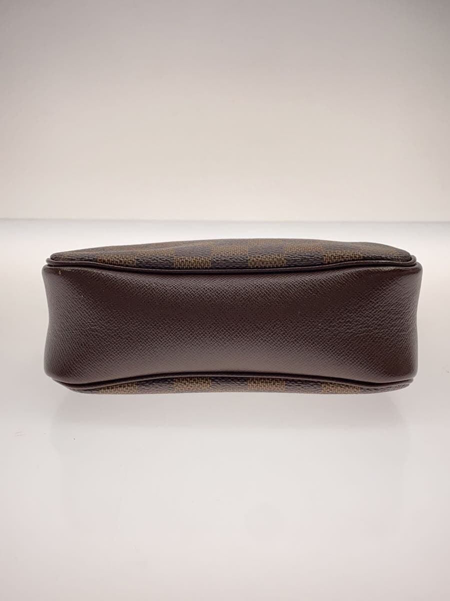 LOUIS VUITTON Trousse Makeup _Damier Ebene PVC BRW All Over Pattern 4