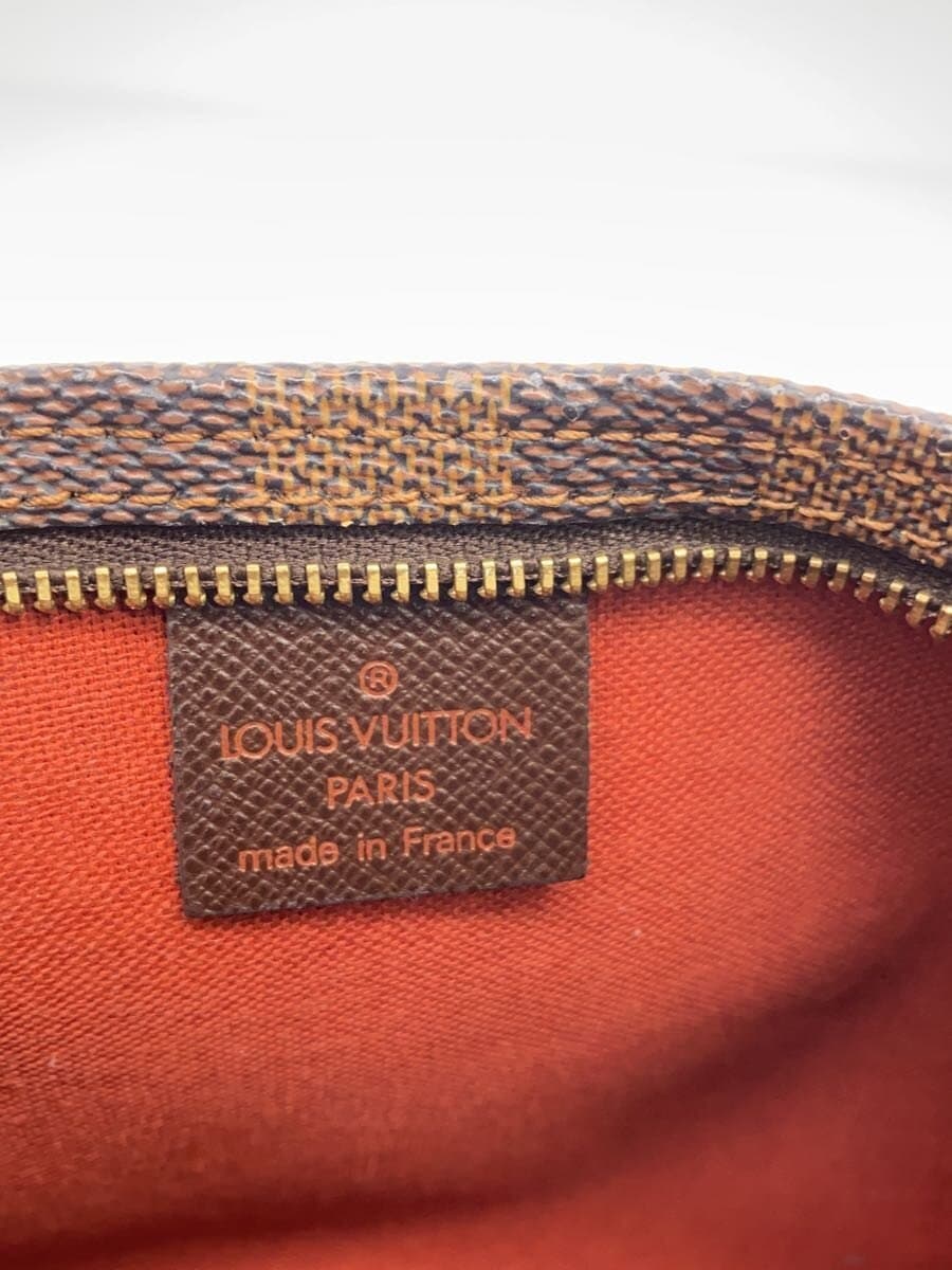 LOUIS VUITTON Trousse Makeup _Damier Ebene PVC BRW All Over Pattern 5