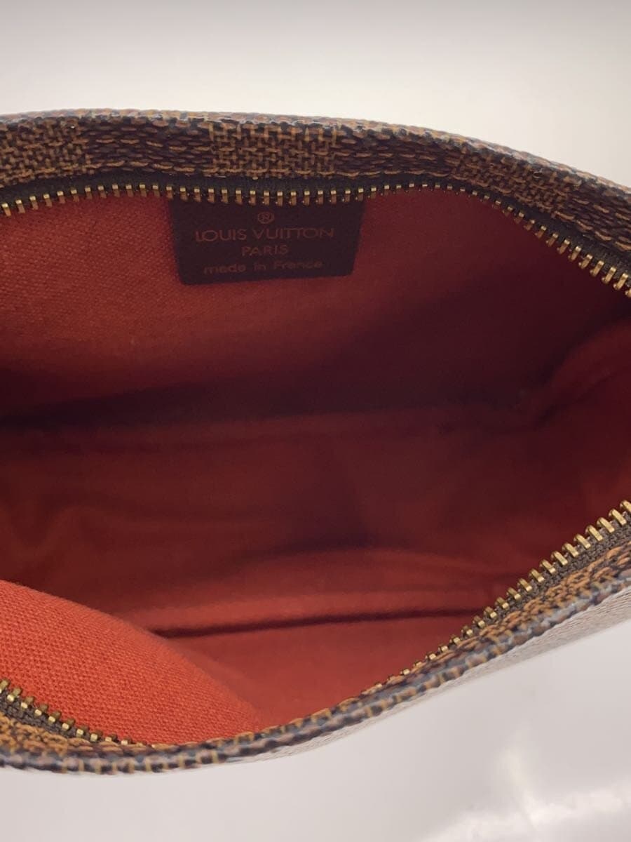 LOUIS VUITTON Trousse Makeup _Damier Ebene PVC BRW All Over Pattern 6