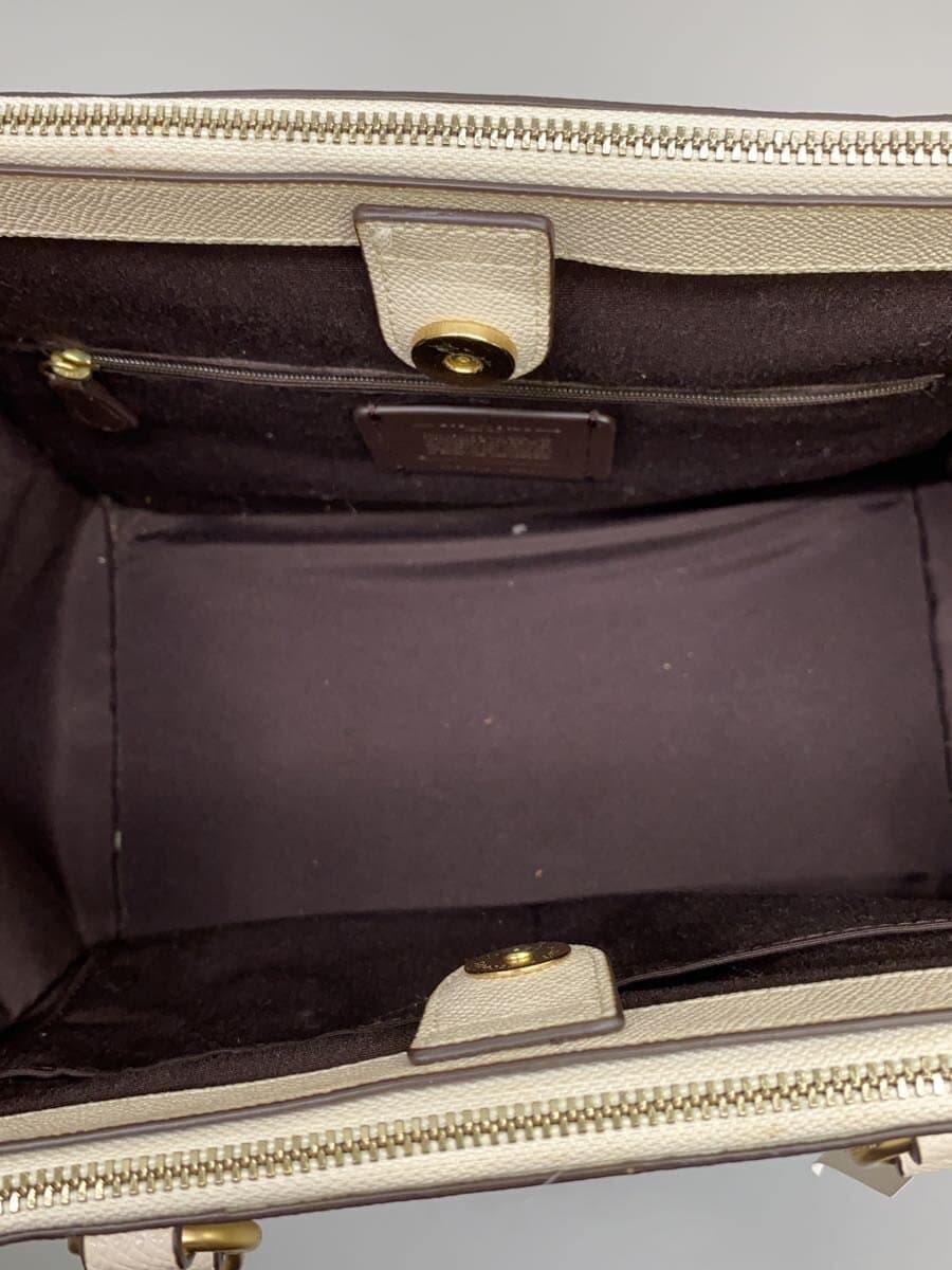 COACH Handbag WHT Solid F14928 White 6