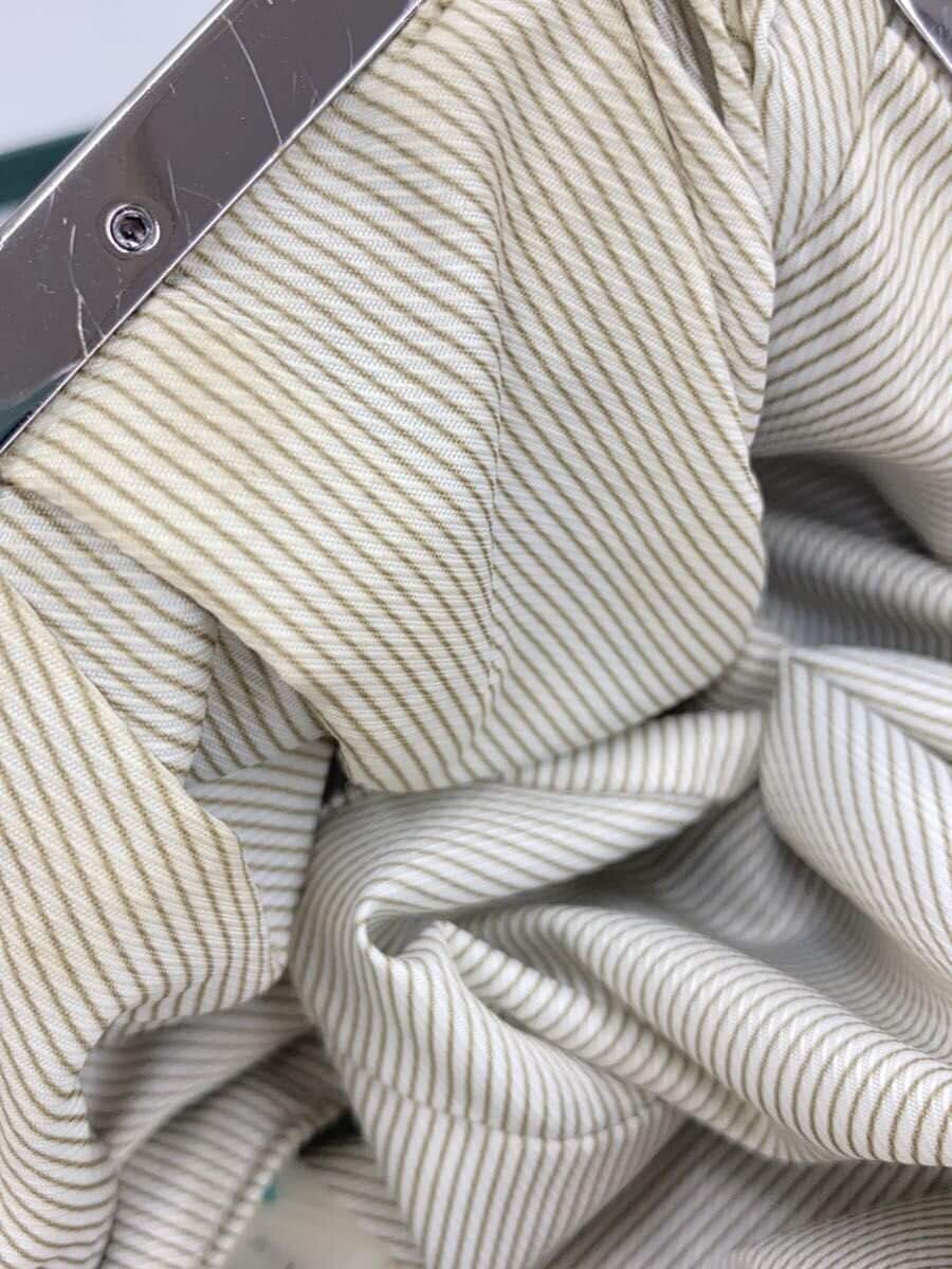 MAX MARA WEEK END LINE Lines Tone Gamaguchi Shoulder Bag GRN 6