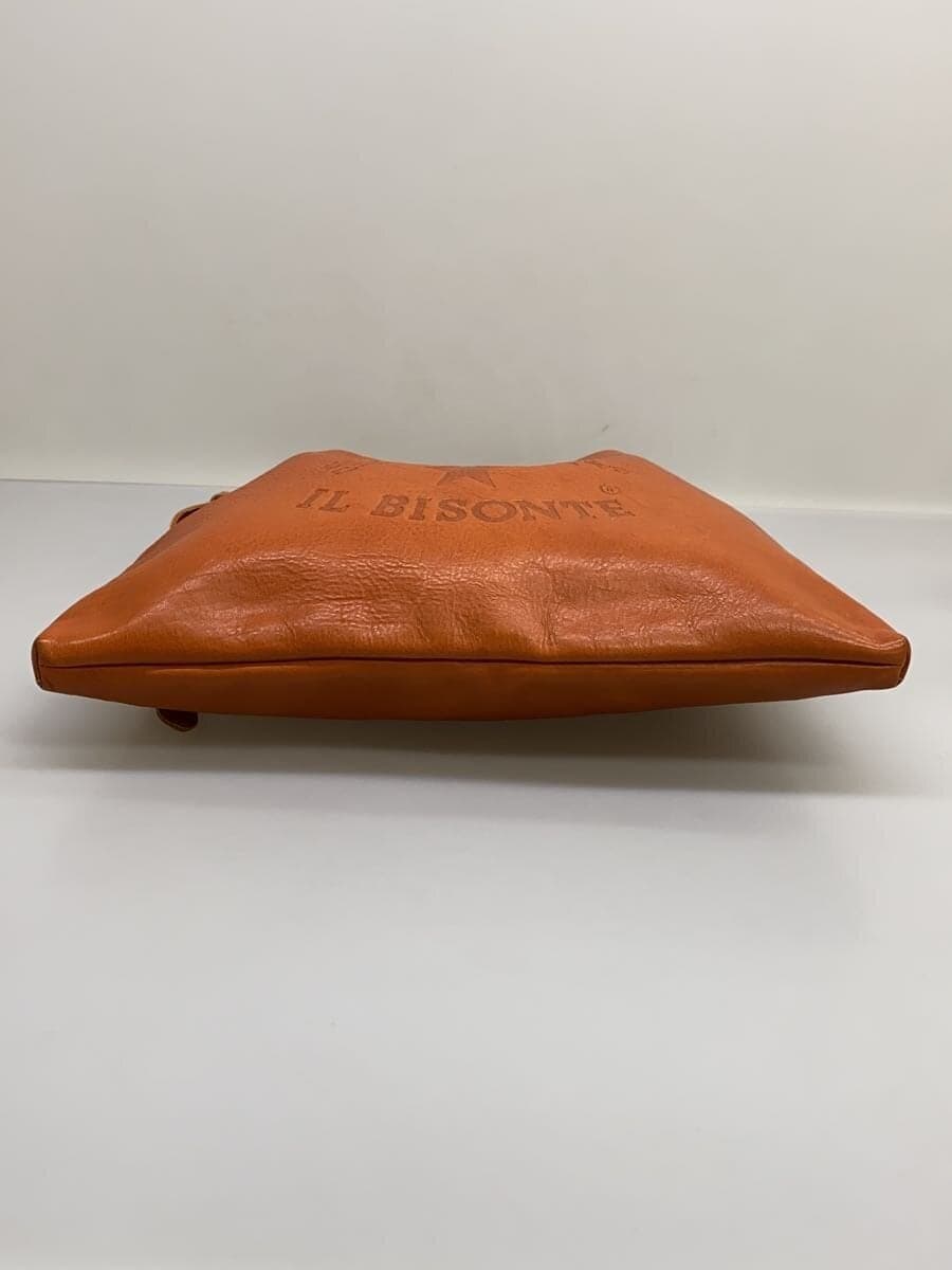 IL BISONTE Big Logo Shoulder Bag Leather CML Solid 54162305411 4