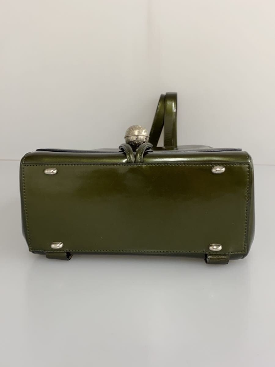 CELINE Star Ball Patent Leather Backpack Enamel KHK Slight wear on the inside 4