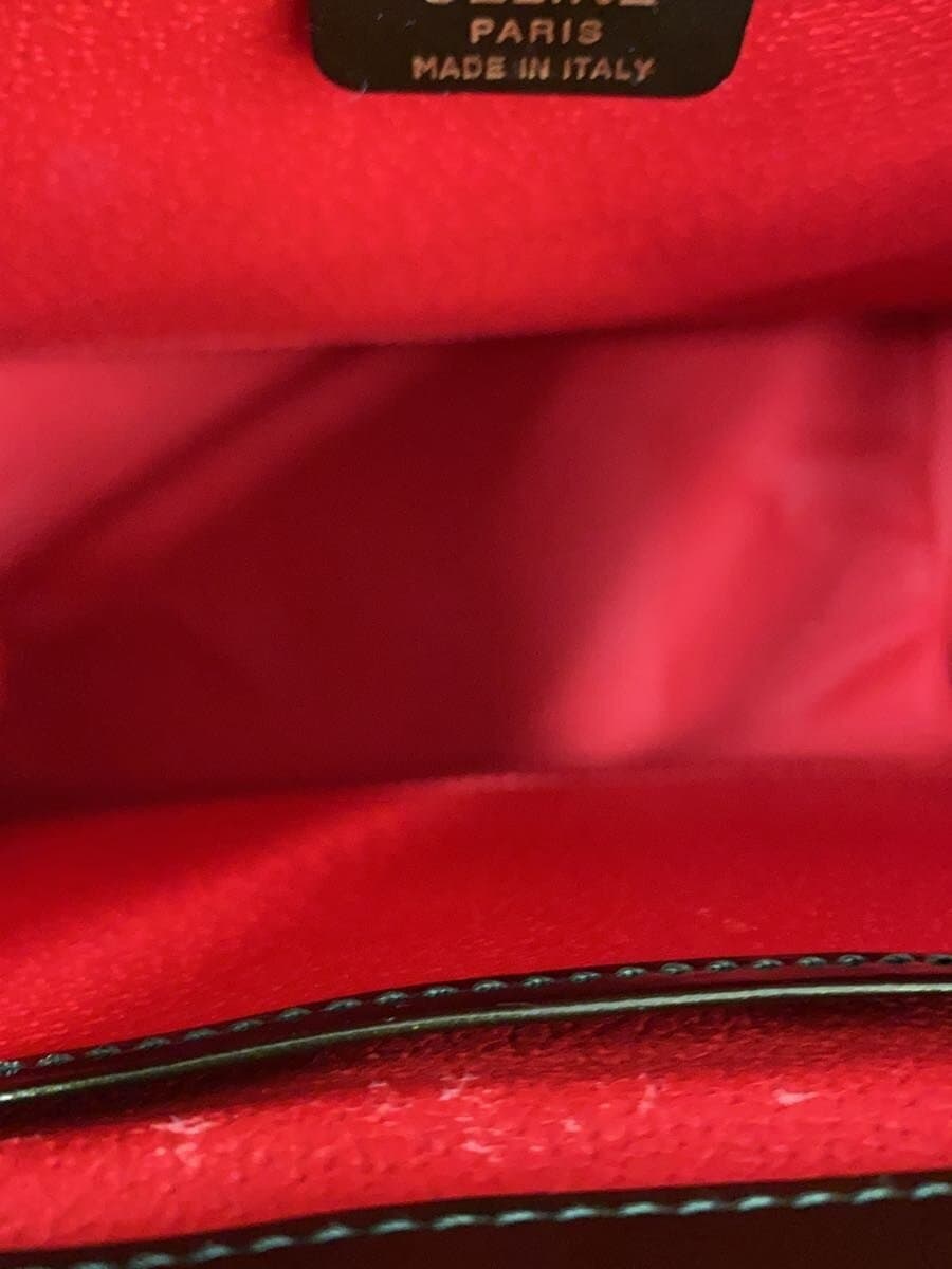 CELINE Star Ball Patent Leather Backpack Enamel KHK Slight wear on the inside 6