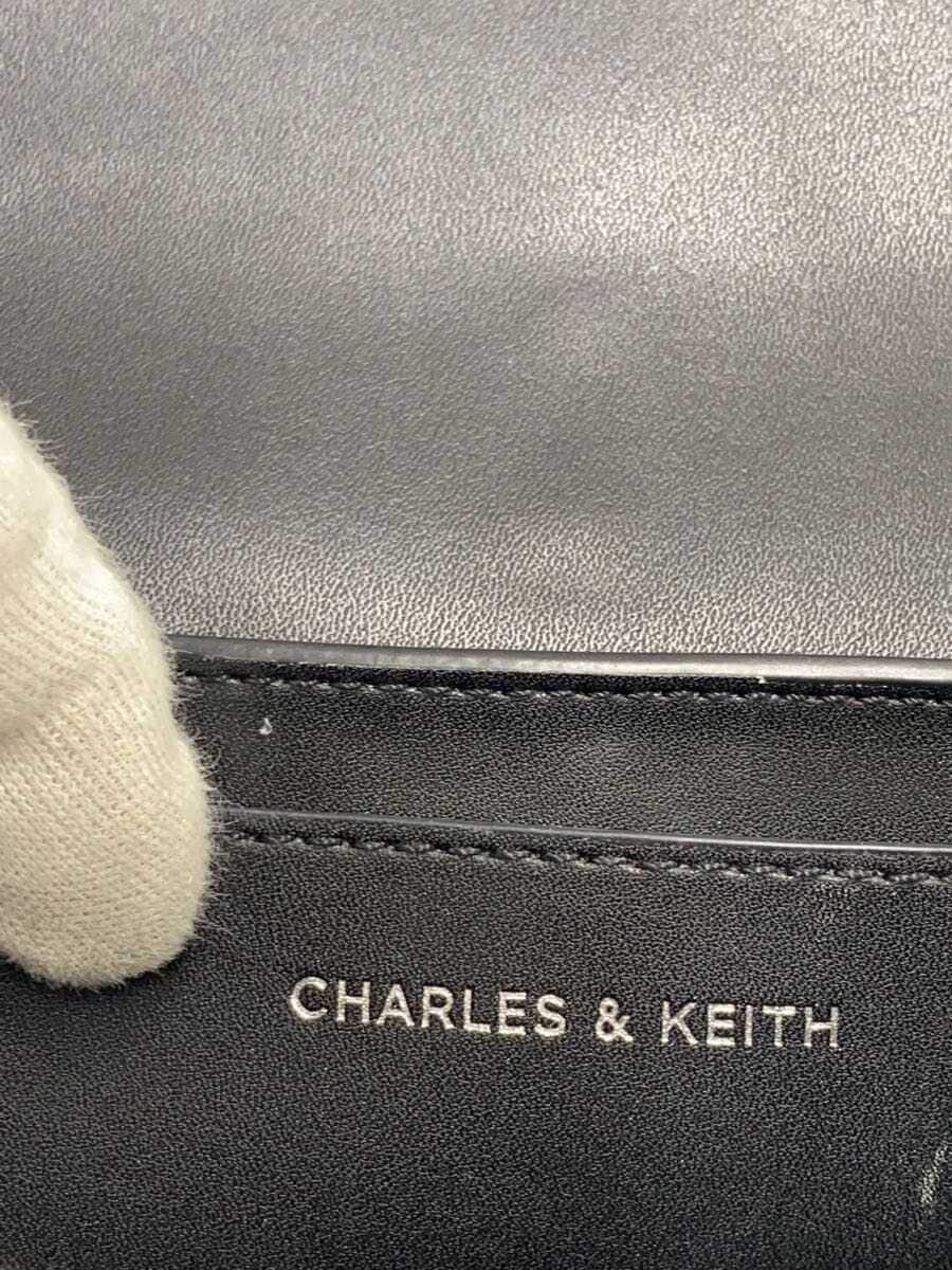 CHARLES&KEITH chain shoulder bag leather BLK③ 5