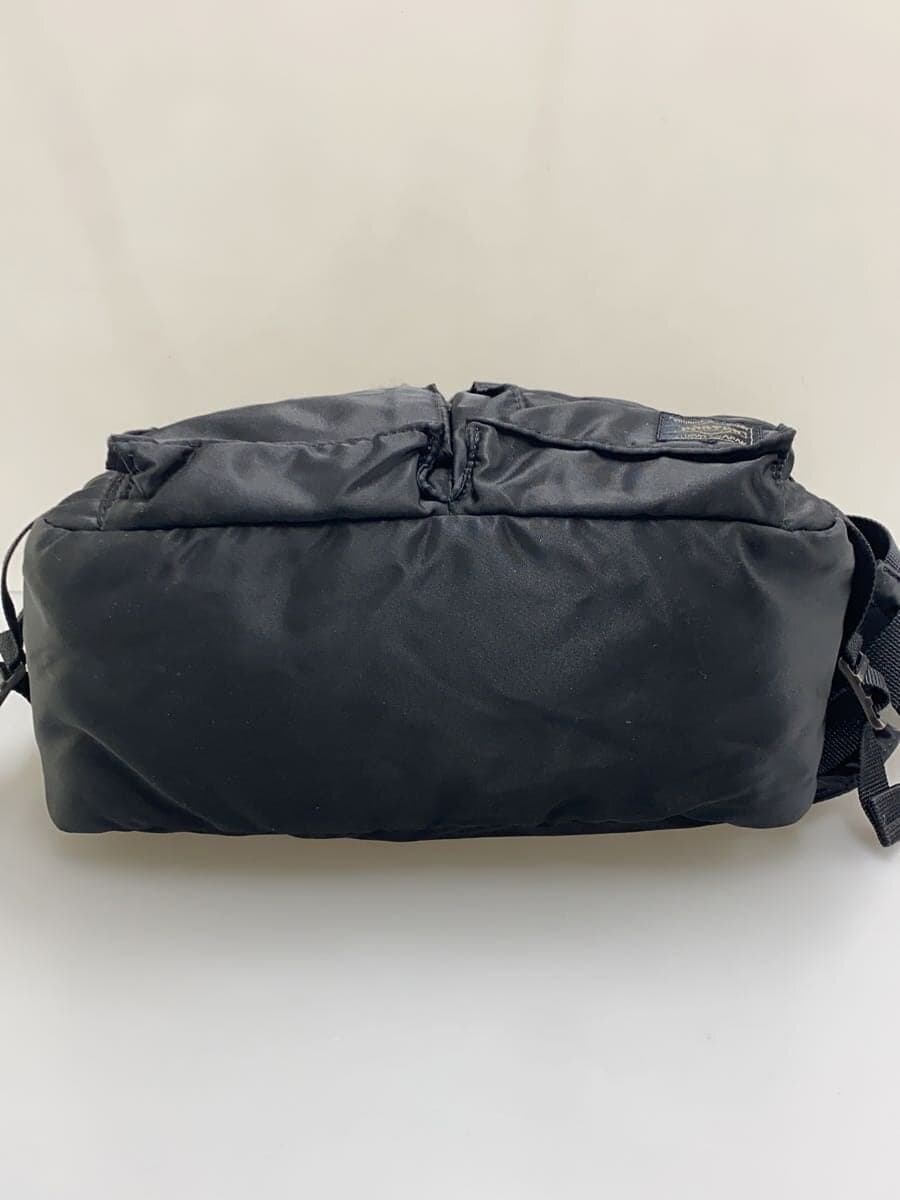 PORTER tanker west bag nylon BLK interior pen stains and damage present chrome 4