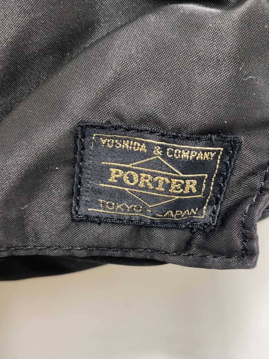 PORTER tanker west bag nylon BLK interior pen stains and damage present chrome 5