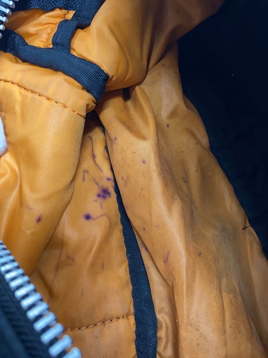 PORTER tanker west bag nylon BLK interior pen stains and damage present chrome 7