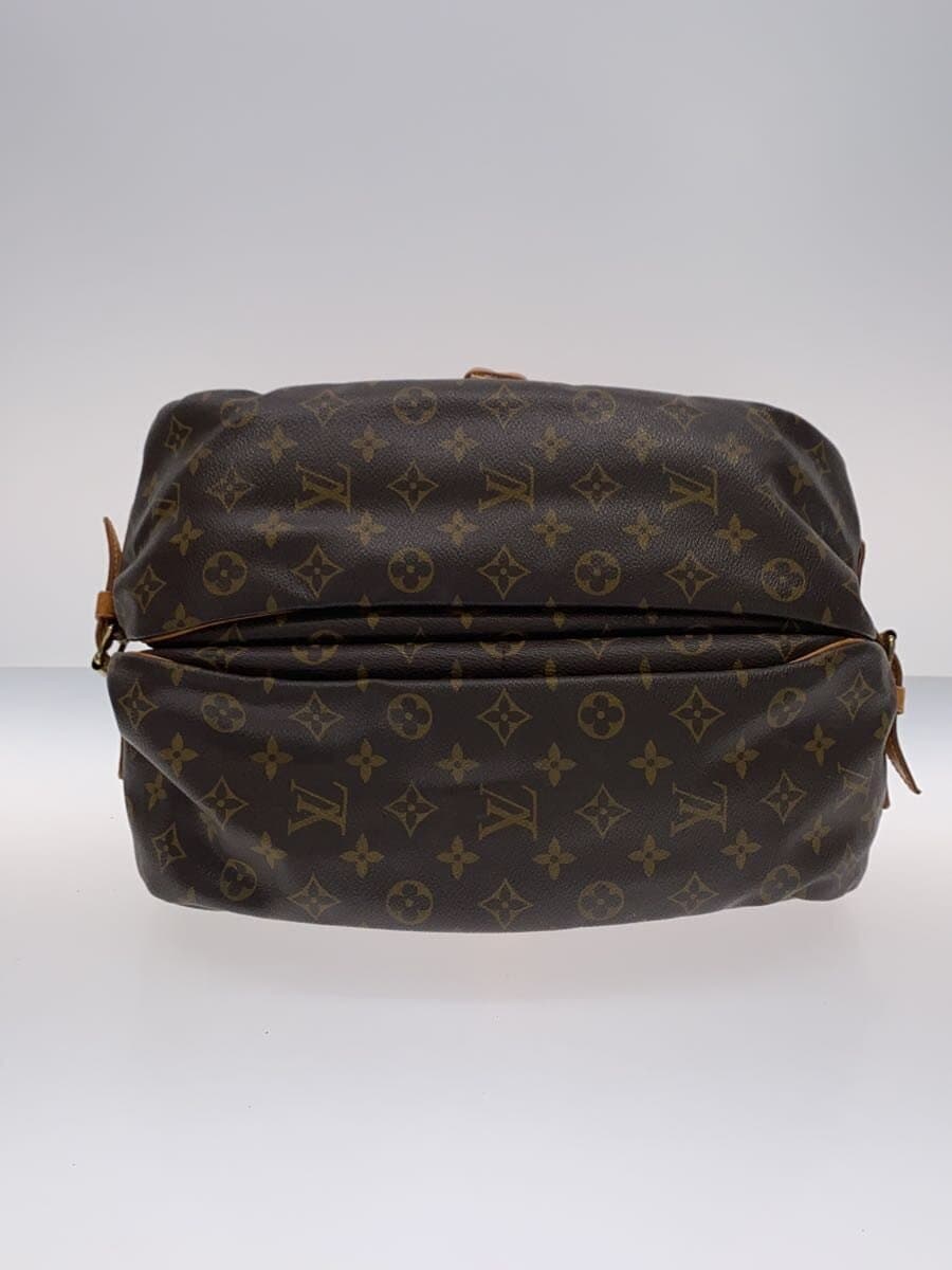 LOUIS VUITTON 1) Sommeur 35 Monogram Canvas Leather BRW Allover Pattern M42254 4
