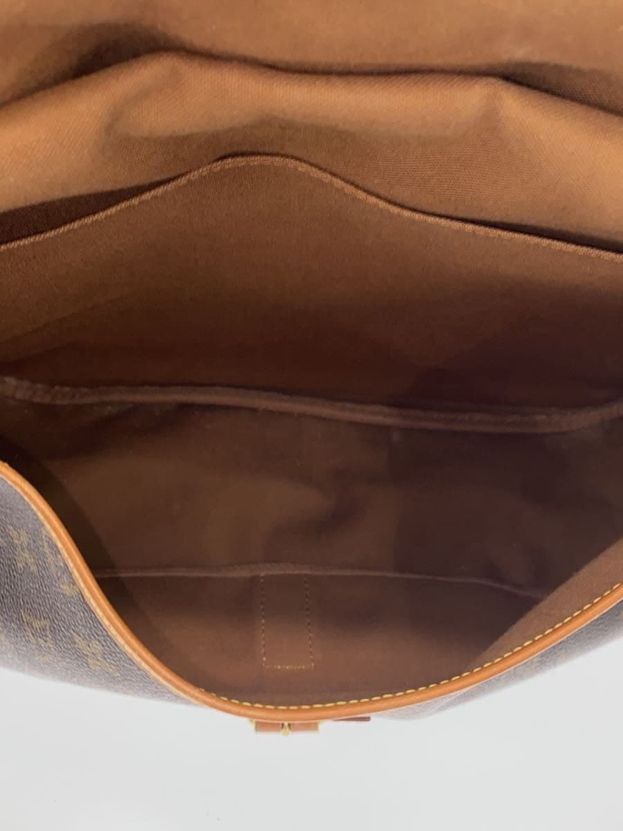 LOUIS VUITTON 1) Sommeur 35 Monogram Canvas Leather BRW Allover Pattern M42254 6