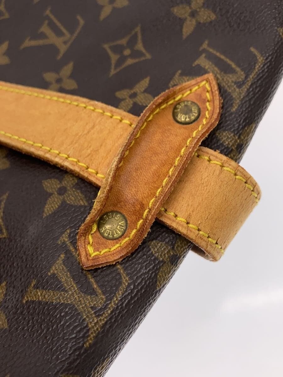 LOUIS VUITTON 1) Sommeur 35 Monogram Canvas Leather BRW Allover Pattern M42254 8